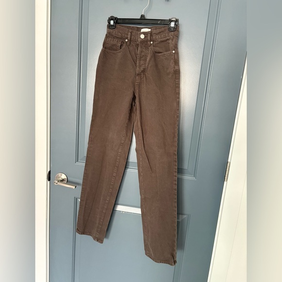 PacSun Denim - Pacsun women’s High Rise Dark Brown Dad Jeans